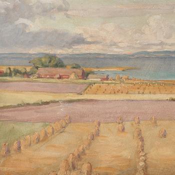 Prins Eugen, "Sädesfält mot Vättern", motiv från Örgården (Fields by lake Vättern, scene from Örgården).