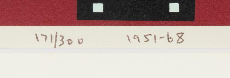 Olle Bærtling, silkscreen in colours, 1951-68, signed 141/300.