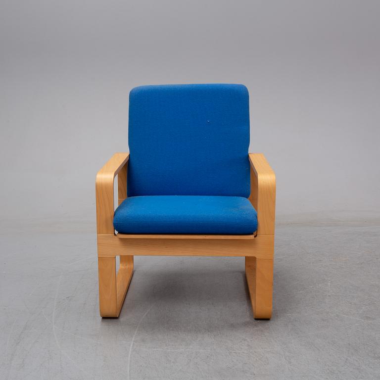 Rud Thygesen, a beech armchair, model 5131 for Magnus Olesen, Denmark.