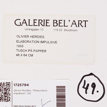 Olivier Herdies, "Elaboration impulsive".