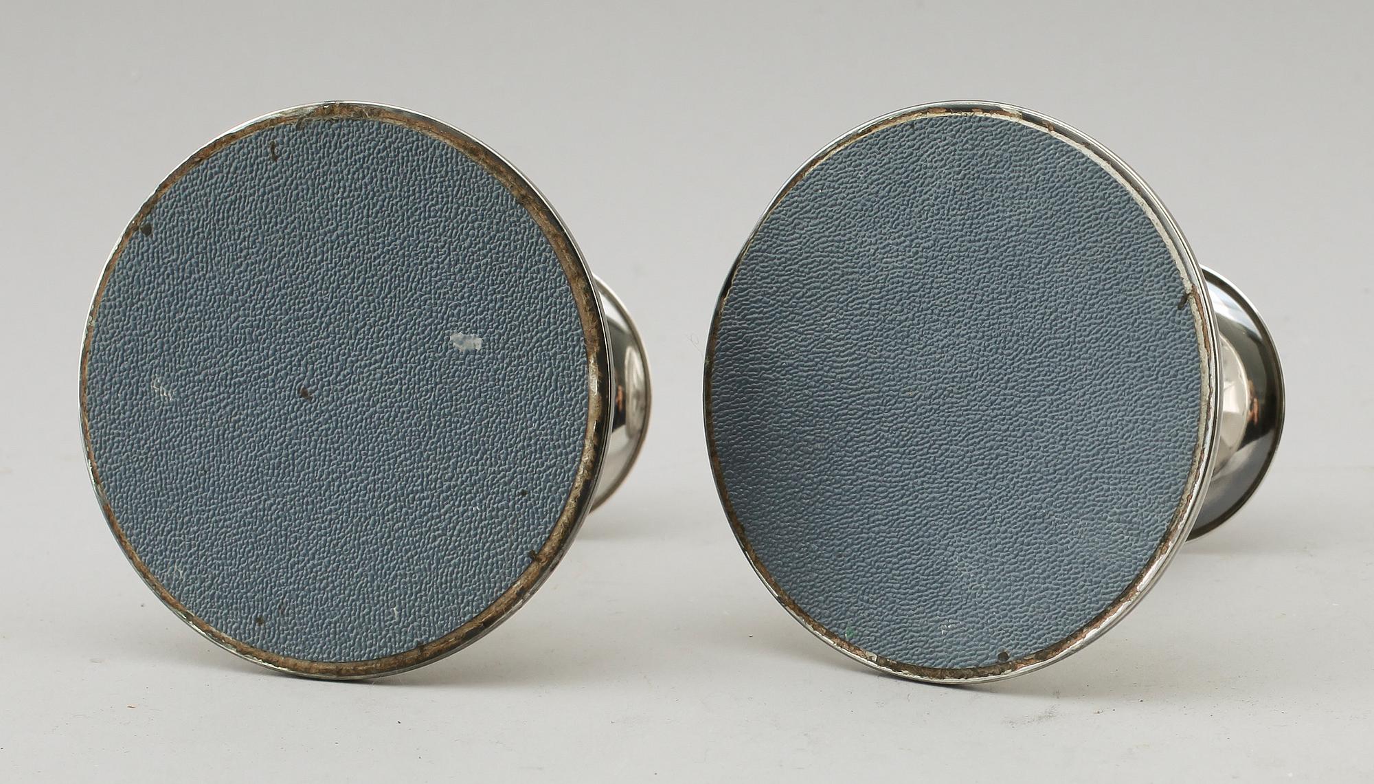 LJUSSTAKAR, 1 par, silver, 1968.