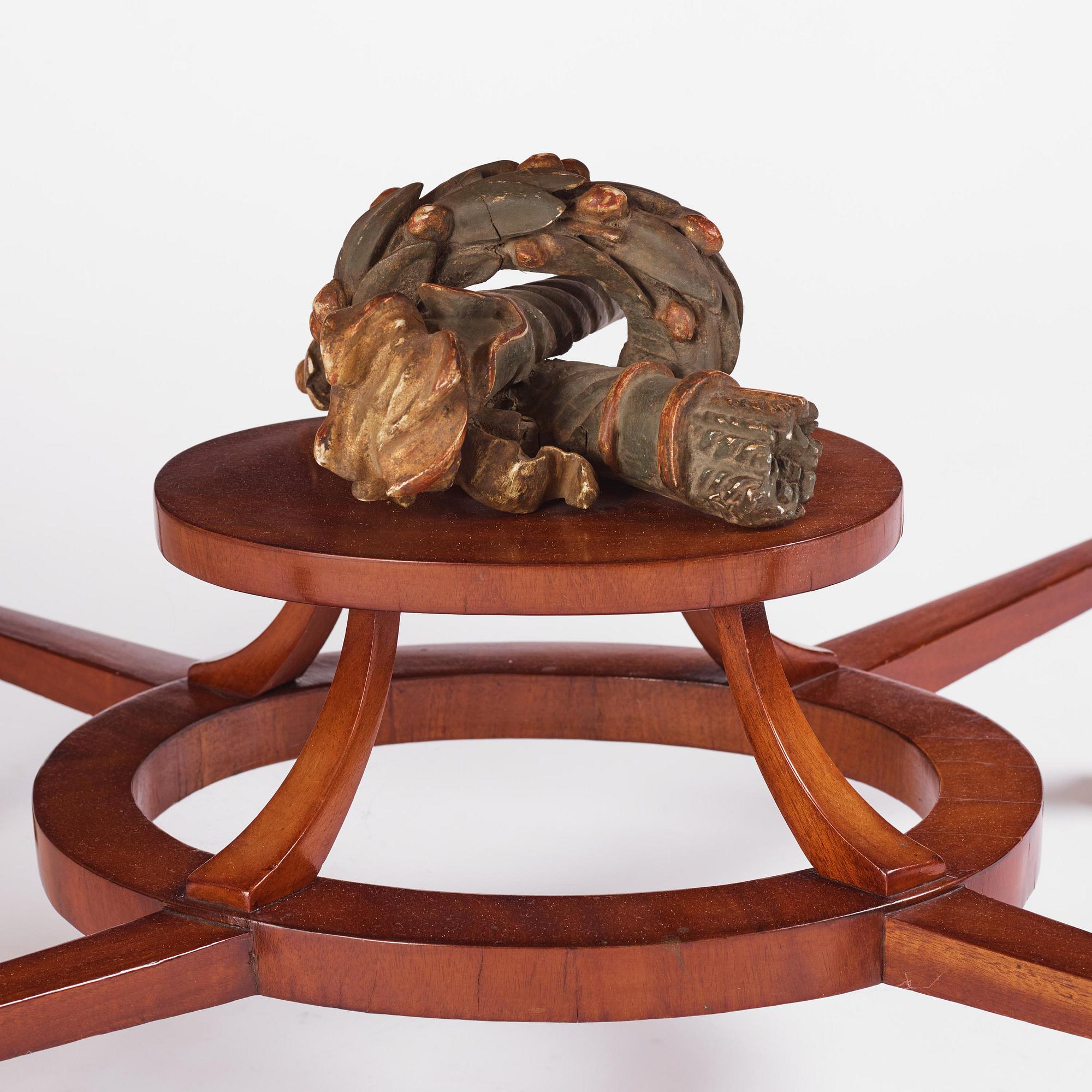 An Austrian Empire mahogany centre table, Vienna, early 1800's.