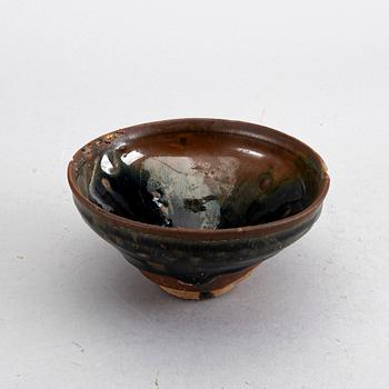 A Chinese Song dyansty glaced Temmoku bowl.