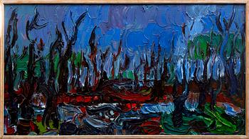 Hilding Hultberg, oil on panel signed.