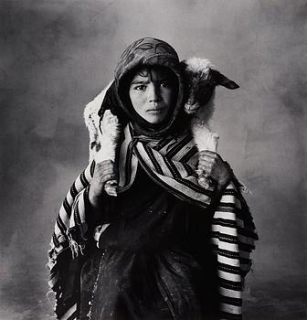 165. Irving Penn, "Young Berber Shepherdess, Morocco 1971".