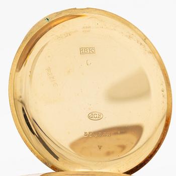 Fickur, 18k guld, savonett, 53 mm.