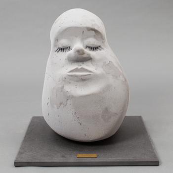 A stone head figure made by JoAnn Tan Studio for NK 2016.