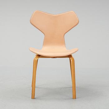 Arne Jacobsen, a leather 'Grand Prix' chair' Fritz Hansen, Denmark.