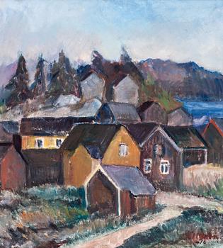 59. Tyko Sallinen, VILLAGE LANDSCAPE.