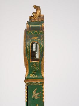 A rococo longcase clock by P. Ernst (watchmaker in Stockholm 1753-84).