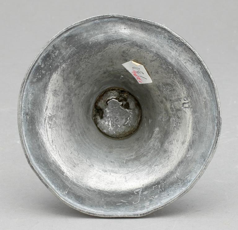 LJUSSTAKE, tenn, Carl Gustaf Malmborg, Stockholm, 1786.