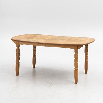 An oak dining table, C.J. Rosengaarden, 1960's.