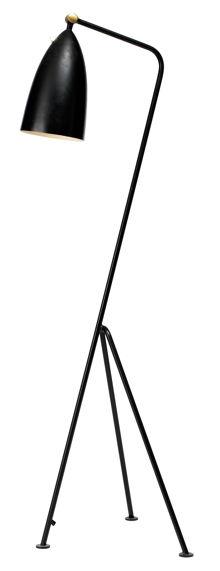 A Greta Magnusson Grossman 'Grasshopper' floor lamp, Bergboms, Malmö, Sweden 1950's.