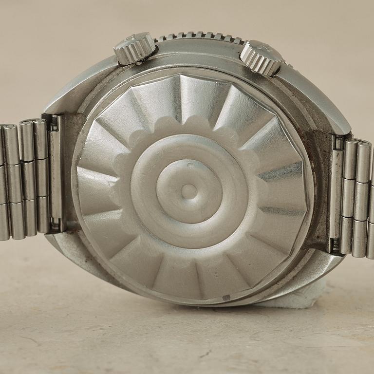 JAEGER-LECOULTRE, Memovox GT, Polaris II, "Grey edition", wristwatch, 42 x 49,5 mm.