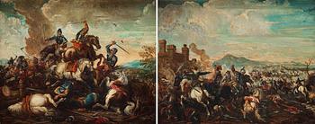 378. Salvator Rosa In the manner of the artist, Battle scenes.