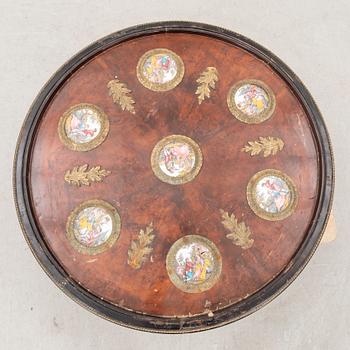 A walnut Empire style coffee table 20th century.