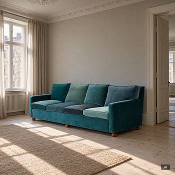 Josef Frank, a model 3031 sofa, Firma Svenskt Tenn, AB O.H: Sjögren, 2021.