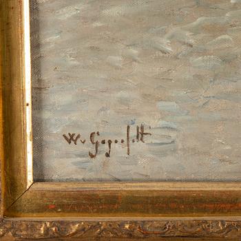 Wilhelm von Gegerfelt, oil on canvas, signed.