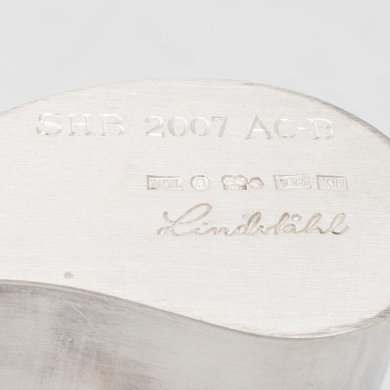 Rolf Lindståhl, a sterling silver vase, Stockholm, 2008.