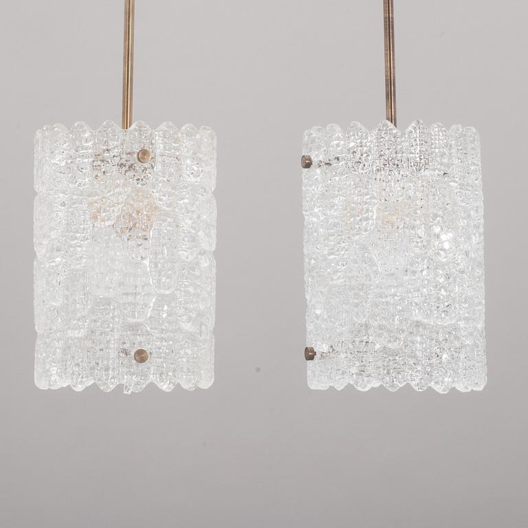 TAKLAMPOR, ett par, Carl Fagerlund, Orrefors.