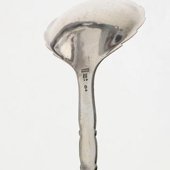 Georg Jensen, a sterling silver serving spoon, Denmark 1933-44.