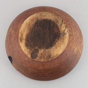 A turned bowl, Sweden, first part 19th century.