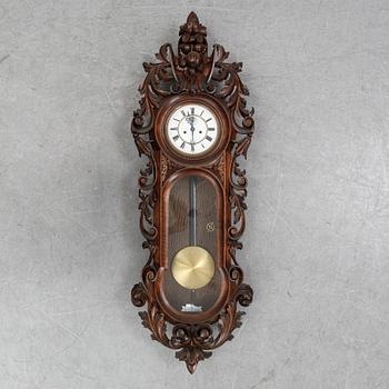 A wall pendulum clock from Gustav Becker, ca 1900.