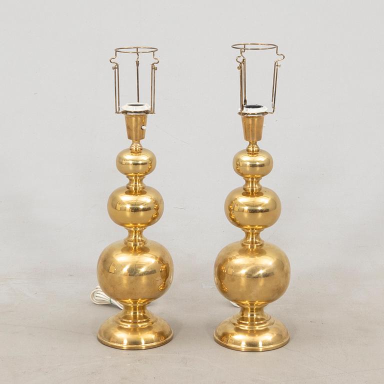 Table lamps a pair Aneta lighting late 20th century.