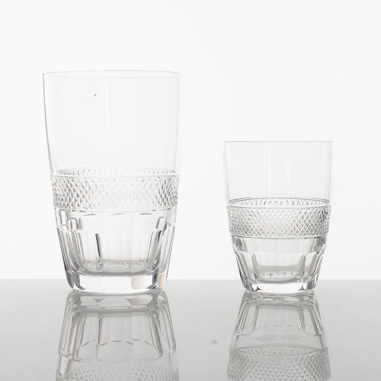 Edward Hald, glass service, 48 pieces, "Rio", Orrefors, mid-20th century.