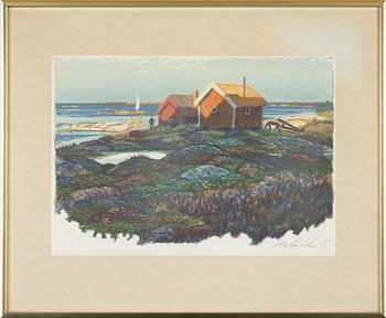 Roland Svensson, litograph in colours, signed and numbered 156/350.