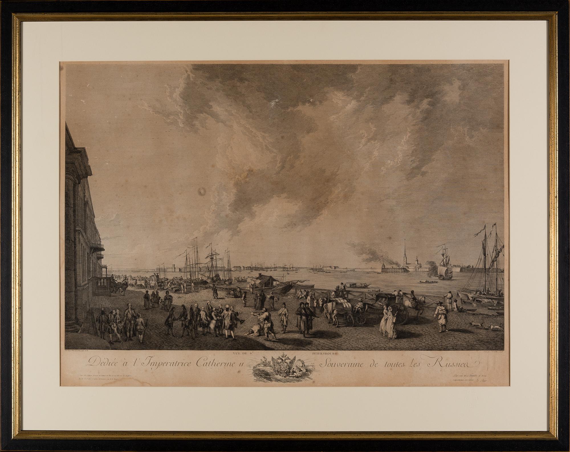 JEAN-BAPTISTE LE PRINCE, efter, kopparstick, Jacques Philippe Lebas, 1778.