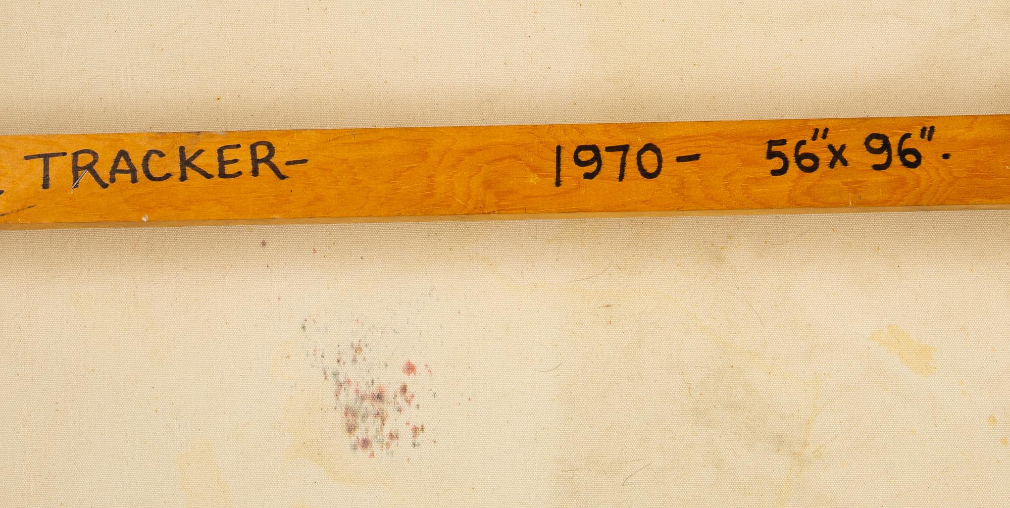 Jake Berthot, oil on canvas, signed and dated 1970 verso.