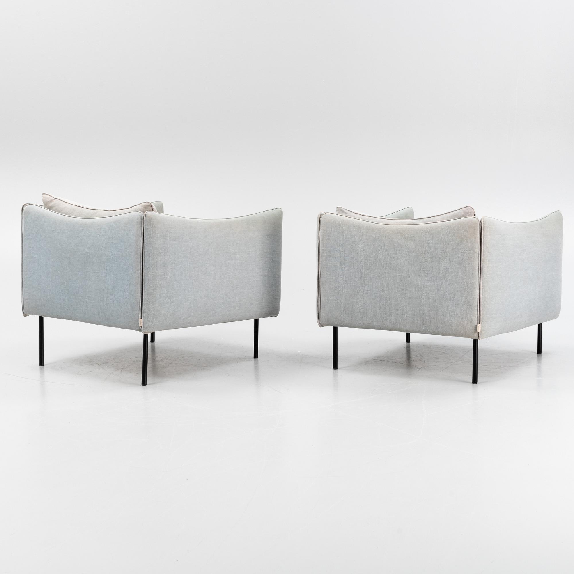 Andreas Engesvik, a pair of 'Tiki' easy chairs, Fogia.