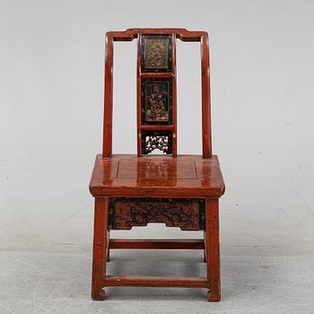 A chinese chair late 19th century.