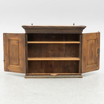 Hanging cabinet, folk art, 19th century.
