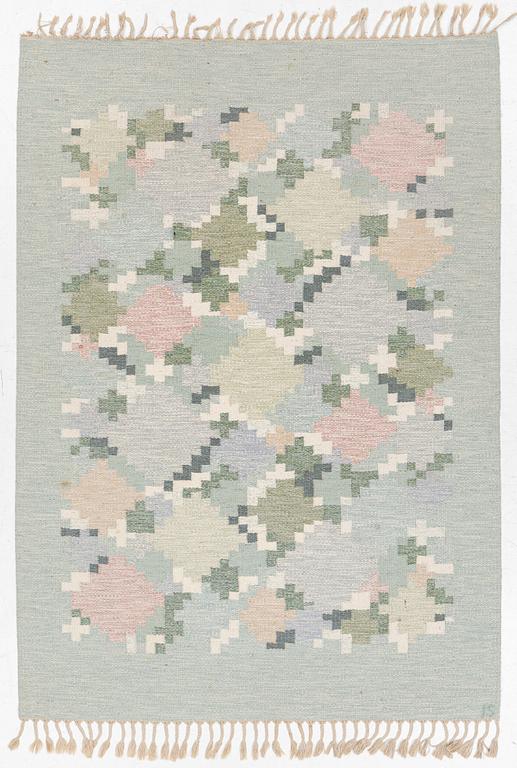 Ingegerd Silow, rölakan, signerad, ca 230 x 170 cm.