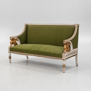 An Empire style sofa, early 20th Century.