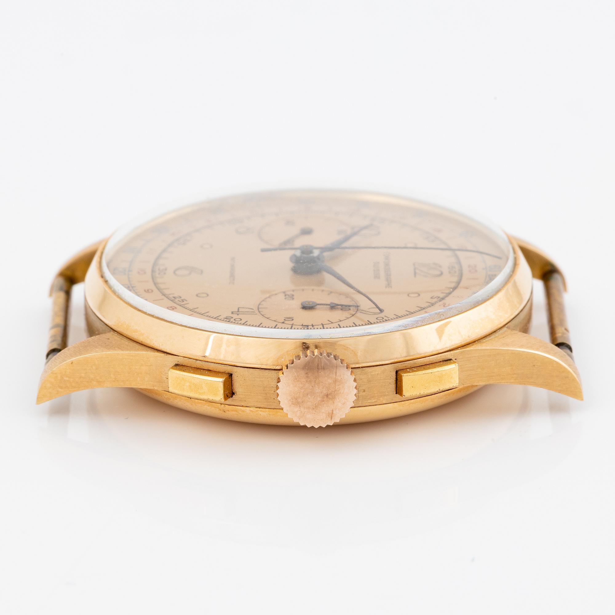 Chronographe Suisse, wristwatch, chronograph, 37.5 mm.