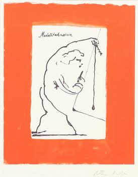 PETER DAHL, litografi, signerad.