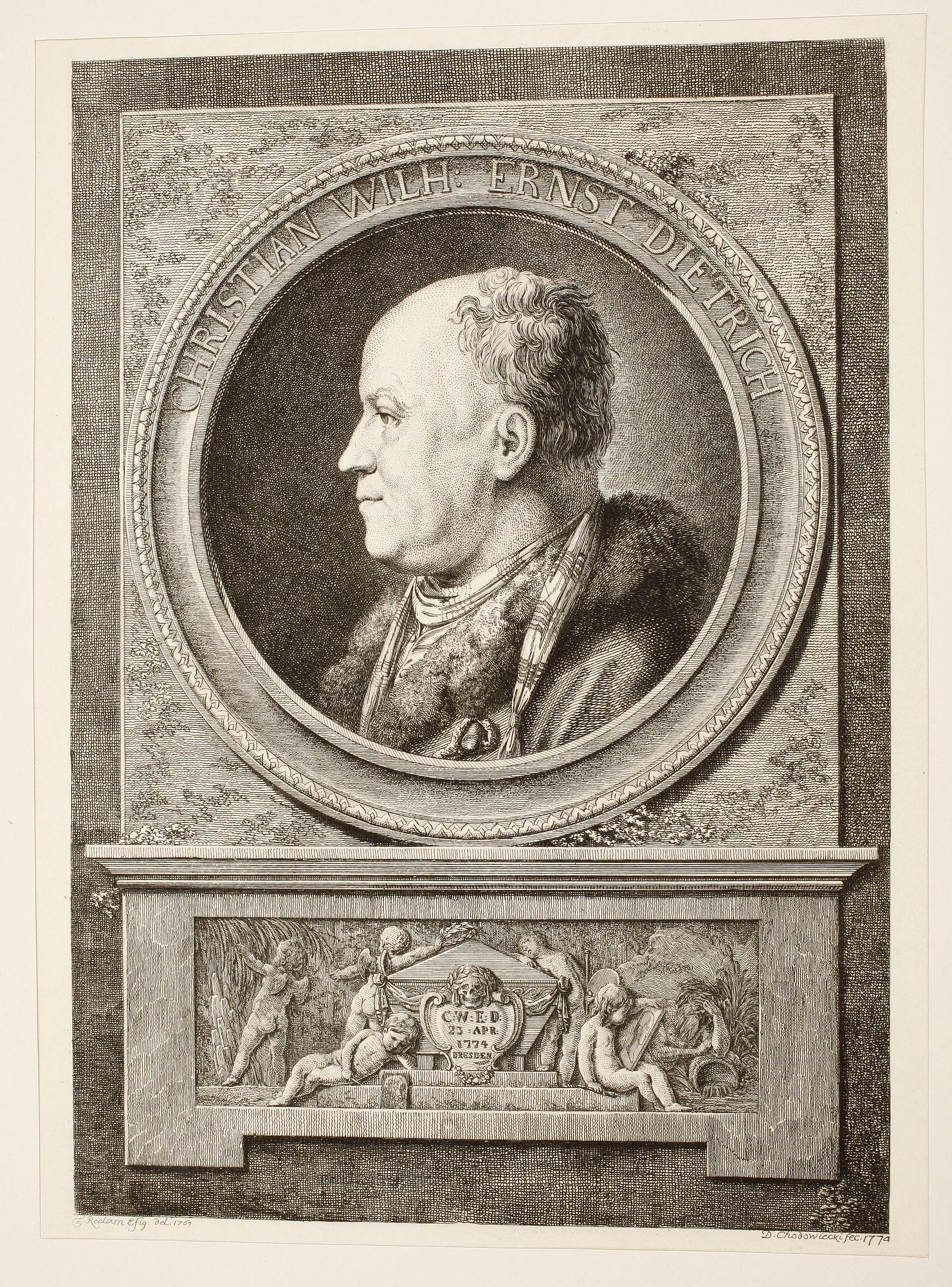 DANIEL CHODOWIECKI, portölj med etsningar, 31 st.