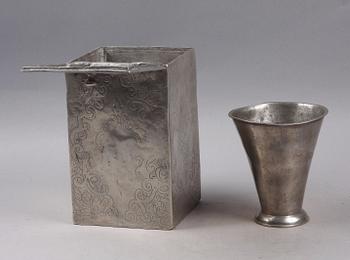 BURK SAMT VAS, tenn, 1700/1800-tal.