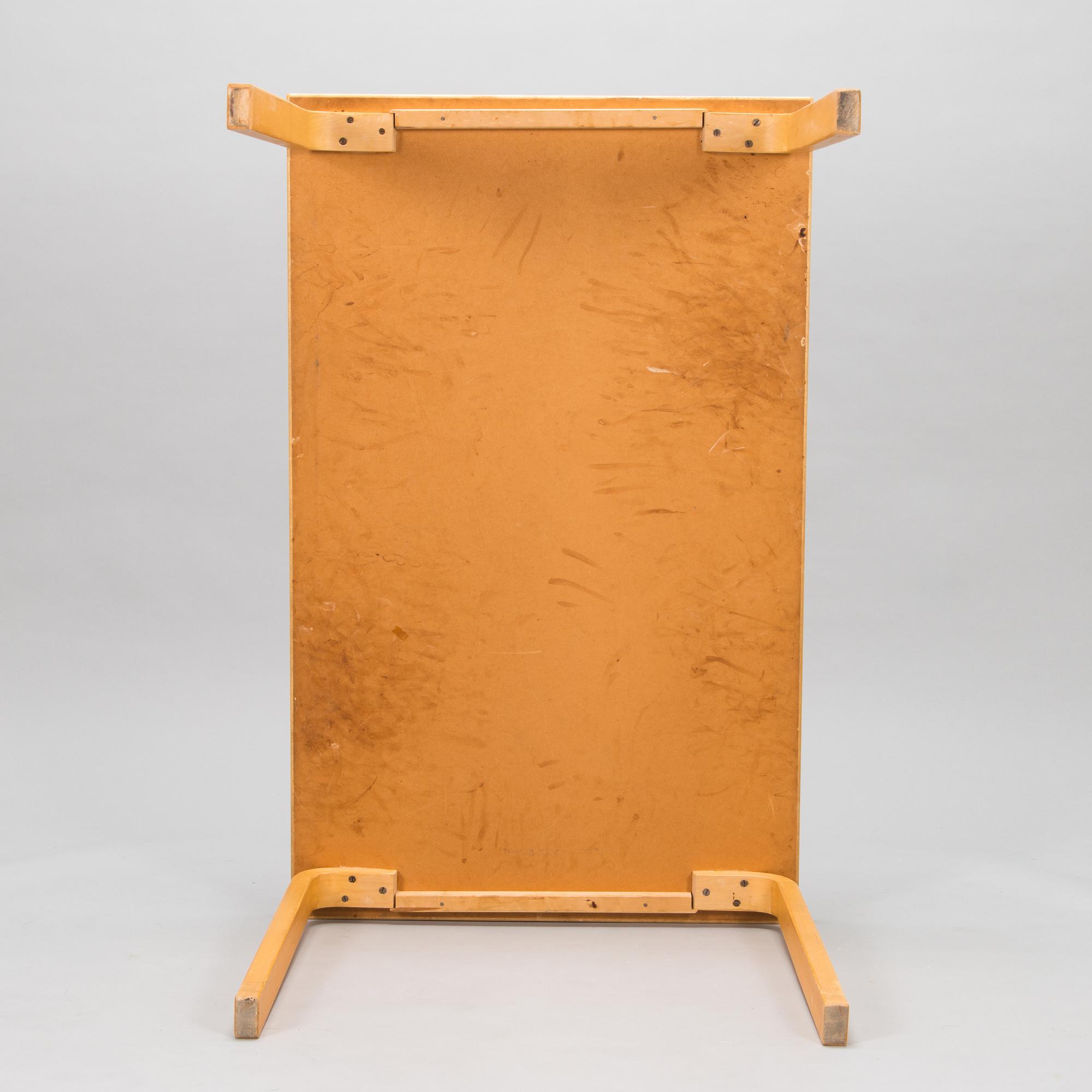 Alvar Aalto, a 1960's '82' table and six '66' stools for O.Y. Huonekalu-ja Rakennustyötehdas A.B.