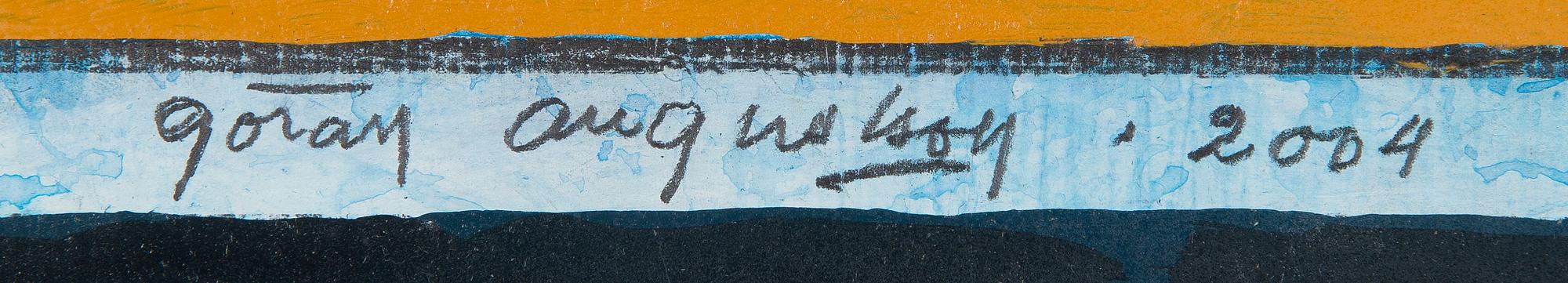 Göran Augustson, "Diagonal Blue and Yellow" (Diagonaalinen sininen ja keltainen).