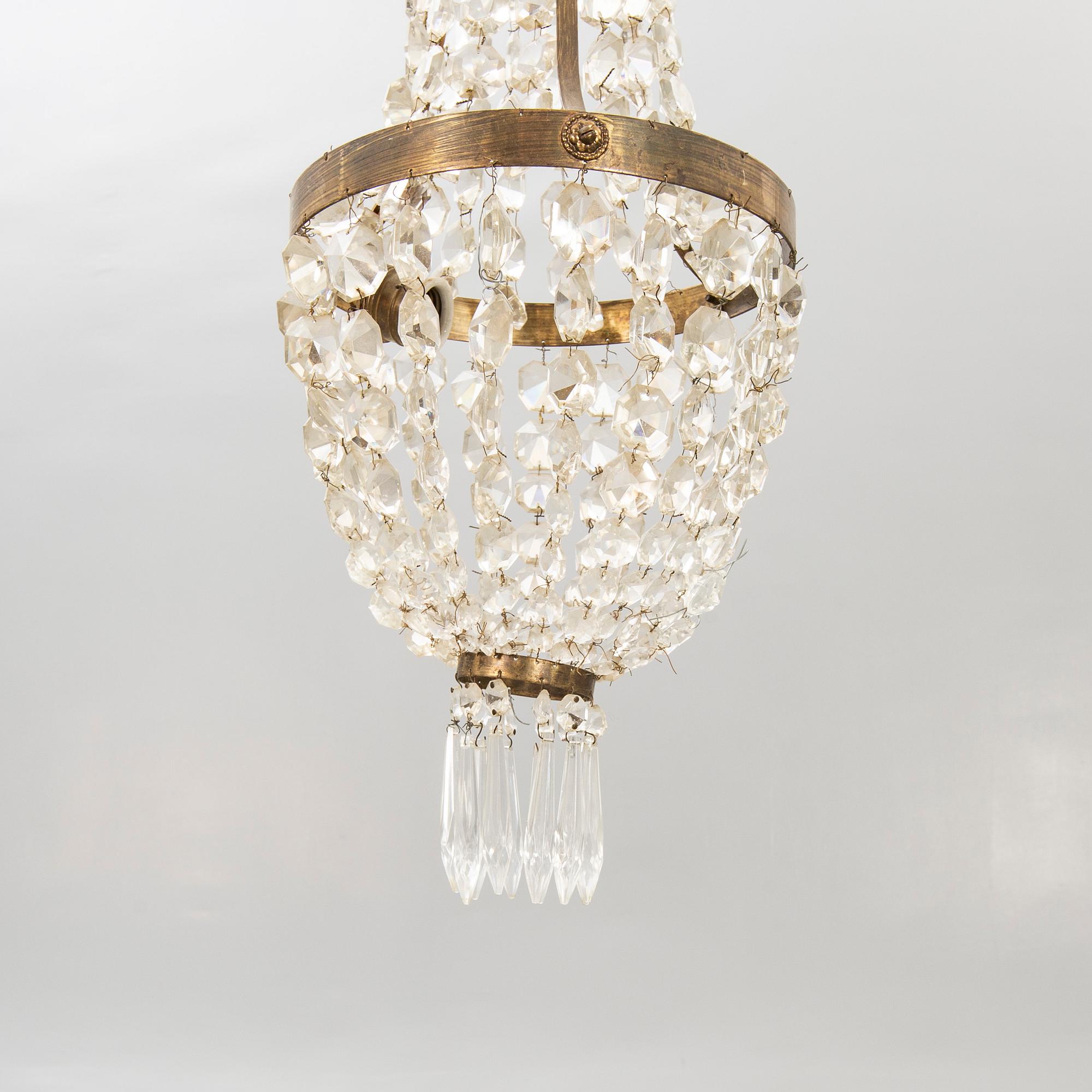 A ceiling pendant around 1900.