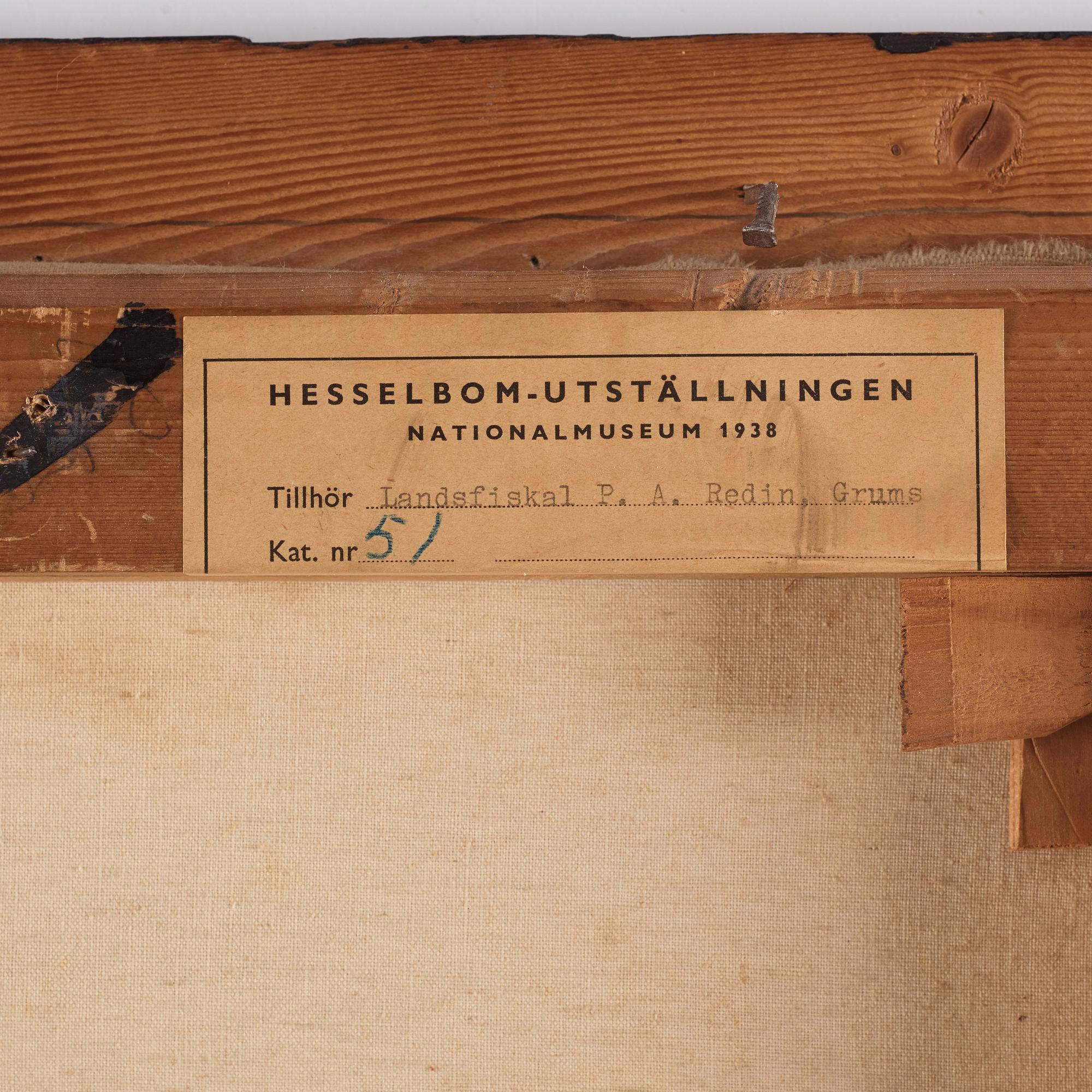 Otto Hesselbom, "Snötyngd tall".