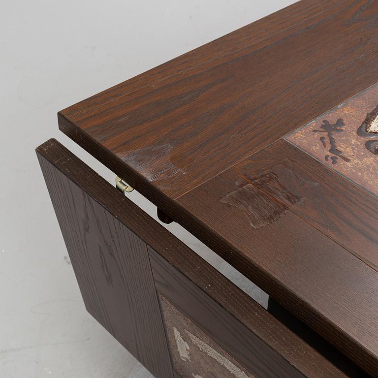 A Danish dining table and eight chairs from Gangsø Møbler A/S, 1960's-70's.