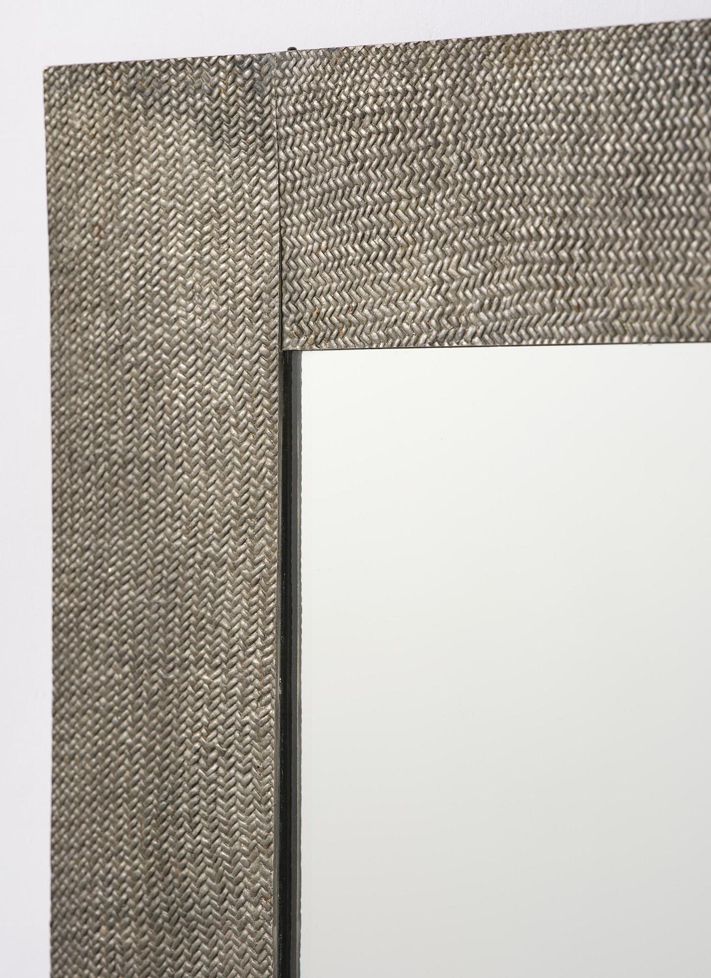 Björn Trägårdh, a rare pewter wall mirror model A 1607, Firma Svenskt Tenn, Stockholm, 1930s.