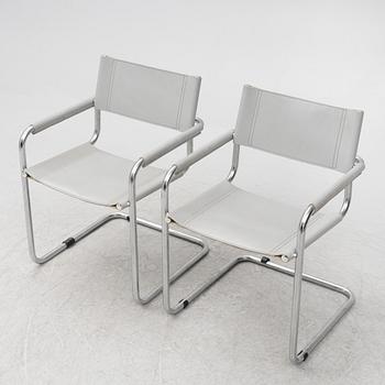 Seven chairs, probably Italy, 1980s.