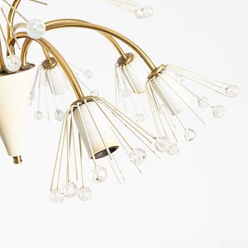 Emil Stejnar, Ceiling lamp, Rupert Nikoll, Austria, circa mid-20th century.