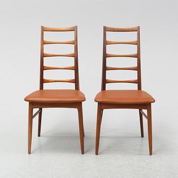 Niels Kofoed, six 'Lis' chairs, Koefods Möbelfabrik, Hornslet, Denmark.